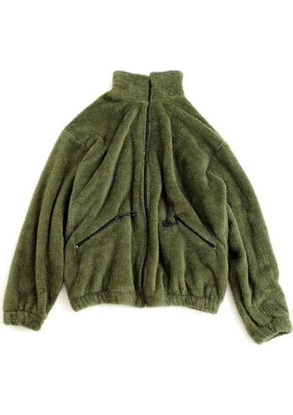 Kadın Oversize Peluş, Polar, Fermuarlı, Teddy Dik Yaka, Sıcak Tutucu Yumuşak Kışlık Ceket indirimleri