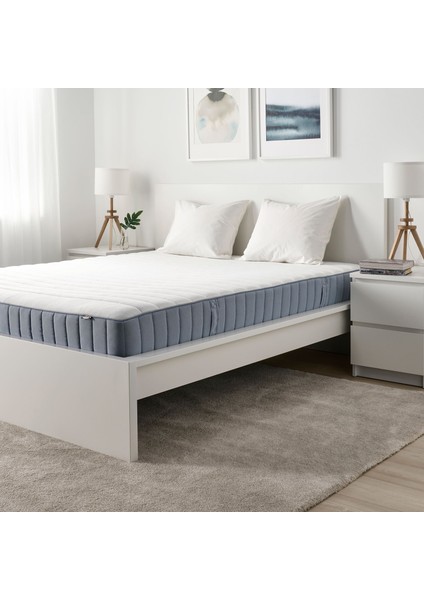 Valevag Çift Kişilik Yatak Açık Mavi 140X200 cm Açık Sert