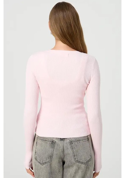 Pudra Düğmeli Uzun Kollu Kaşkorse Hırka MG2177 fırsatları