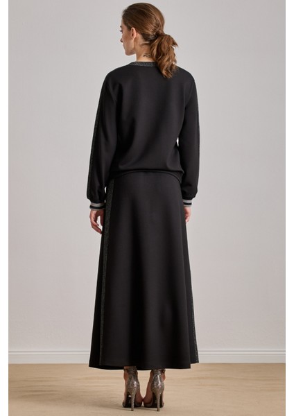 Günlük Giyim Siyah Örme Sweatshirt fiyatları