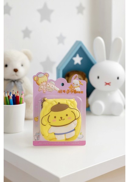 Sanrio Pompompurin Not Defteri Zincirli Anahtarlık Hediyelik Defter Puf Kapak