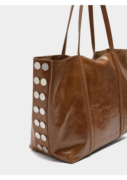 Zımba Detaylı Süet Deri Shopper Çanta fiyatları