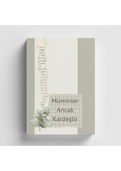 Müminler Ancak Kardeştir Islami Defter (Ayet-Hadisli)