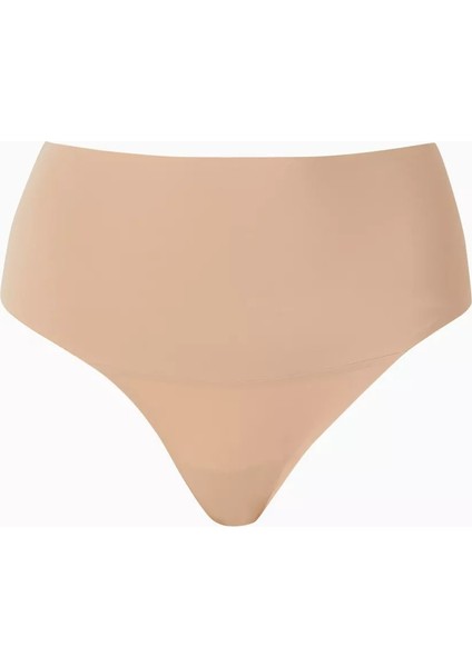 Smoothing Intimates Yüksek Bel Tanga, Pürüzsüz ve Dikişsiz, Siena Renk