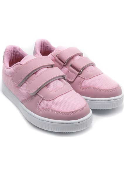 BURBER MESH ÇOCUK SNEAKER - PEMBE - 6003 - 28