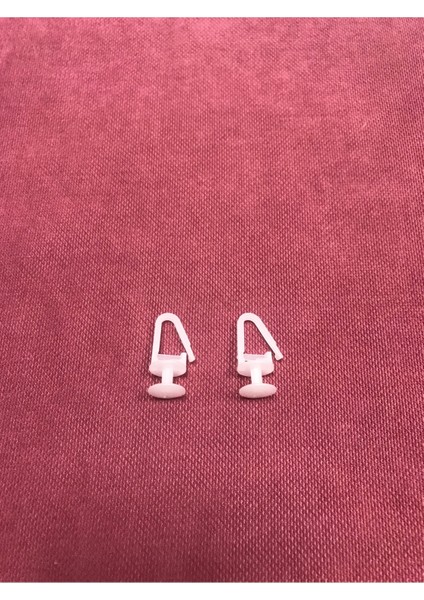 Geçmeli (Kilitli) Perde Korniş Düğmesi-Kancalı Perde Ruleti 20LI Paket