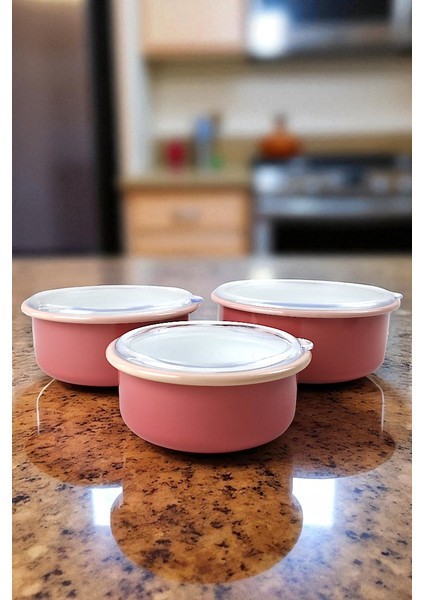 14 - 16 - 18 No Emaye Saklama Kabı 3 Lü fiyatları