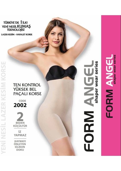 2002 Kadın Lazer Kesim Yüksek Bel Paçalı Izsiz Korse fiyatları