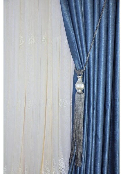 Fon Perde Tavan Bağlama Püsküllü Braçol Kornişe Takmatik Ipli Tavan Perde Aksesuar Füme indirimleri