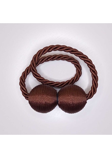 Mıknatıslı Perde Bağlama Aparat Aksesuarı 122-KAHVERENGI