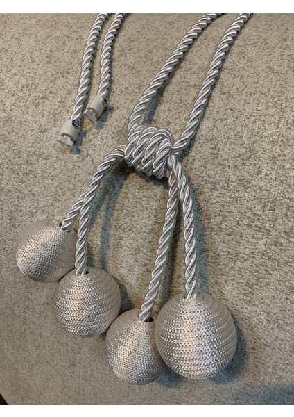 Modern Sarım 4 Toplu Braçol Kornişe Takmatik Ipli Tavan Perde Aksesuar Krem 4 Toplu fiyatları