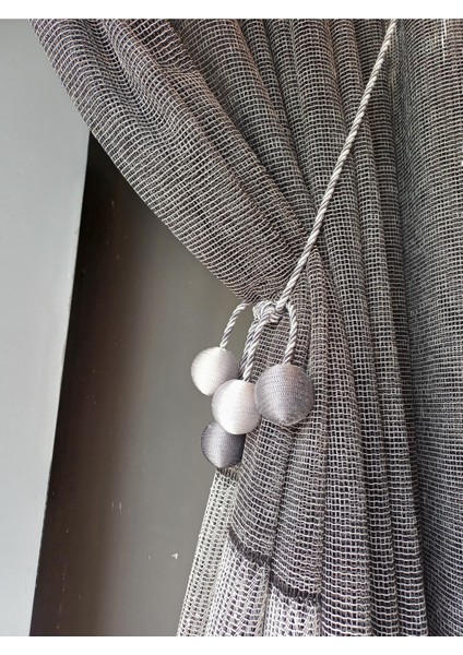 4 Toplu Braçol Kornişe Takmalı Perde Aksesuarı