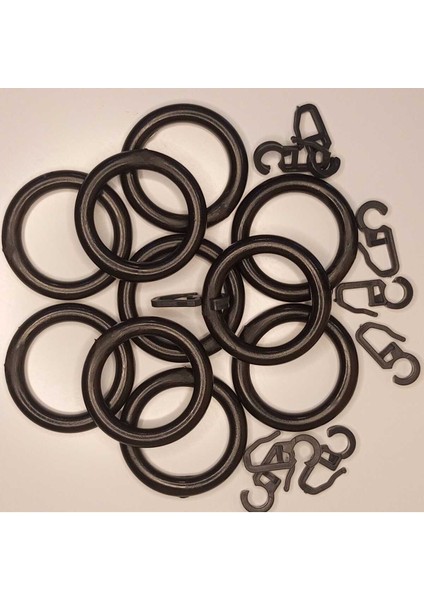 Rustik Halka ve Klipsi 10 Adet