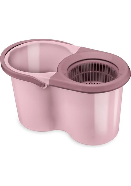 F139 Balerina Otomatik Sıkma Temizlik Seti, Döner Başlıklı Mikrofiber Temizlik Mop Seti Pembe fiyatları