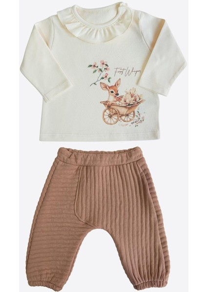 Nona Ikili Takım - Bej-Kahve