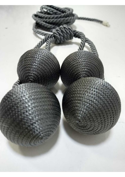 4 Toplu El Sarım Koyu Gri (105) Antrasit Tül Perde Fon Kruvaze Tavan Bağlama