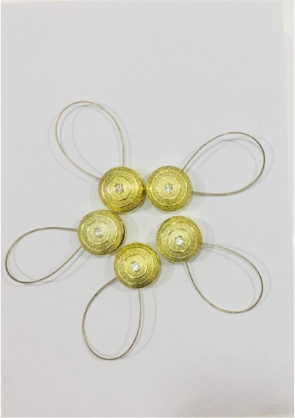 Gold Mıknatıslı Perde Mandalı 5 Adet