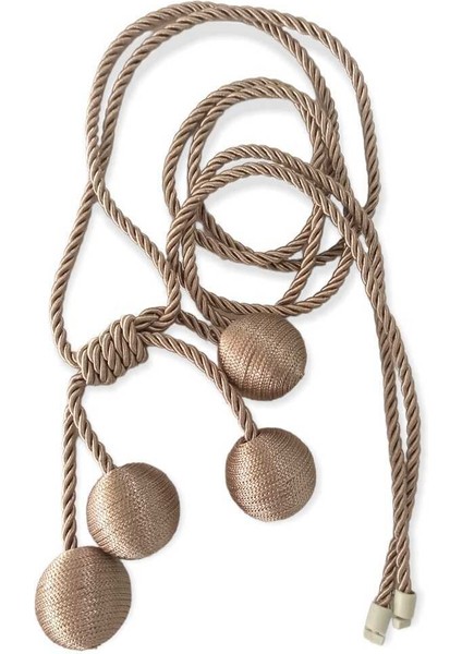 Modern Sarım 4 Toplu Braçol Kornişe Takmatik Ipli Tavan Perde Aksesuarı