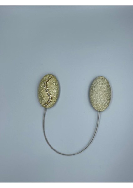 Gold Renk Mıknatıslı Perde Mandalı Çift Kullanım