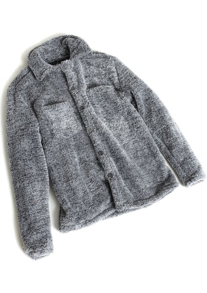 Kadın Slimfit Peluş, Polar, Düğmeli, Teddy Gömlek Yaka, Cepli, Sıcak Tutucu Yumuşak Kışlık Ceket modelleri