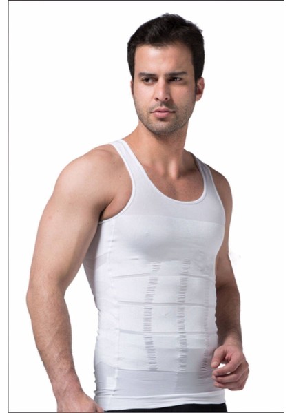 Toparlayıcı Siyah Beyaz 2'li Erkek Korse Atlet fiyatları