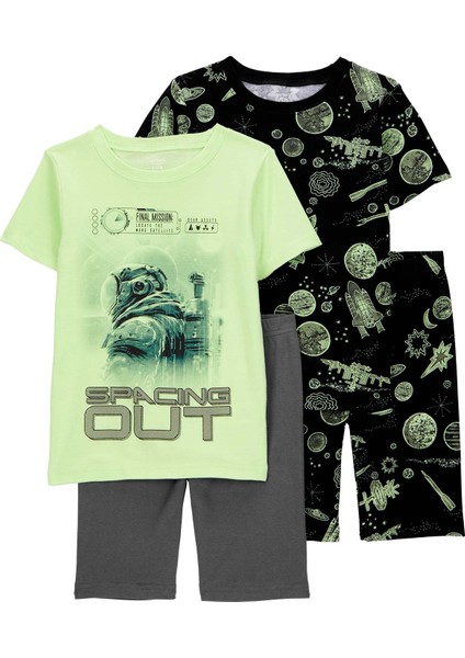 Erkek Çocuk Pijama Set 4'lü Paket