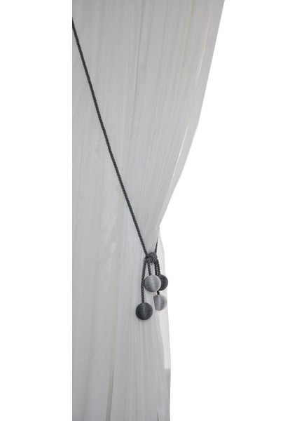 Modern Sarım 4 Toplu Braçol Kornişe Takmatik Ipli Tavan Perde Aksesuar Füme-Gri modelleri