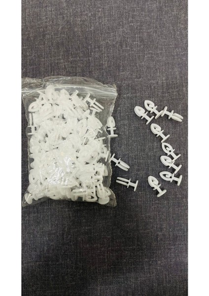 Geçmeli Tül ve Perde Düğmesi Korniş Halkası (100 Adet) Dikilebilir