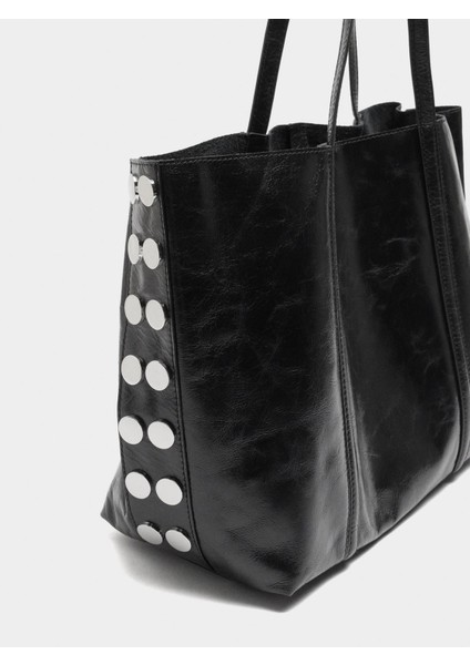 Zımba Detaylı Süet Deri Shopper Çanta fiyatları