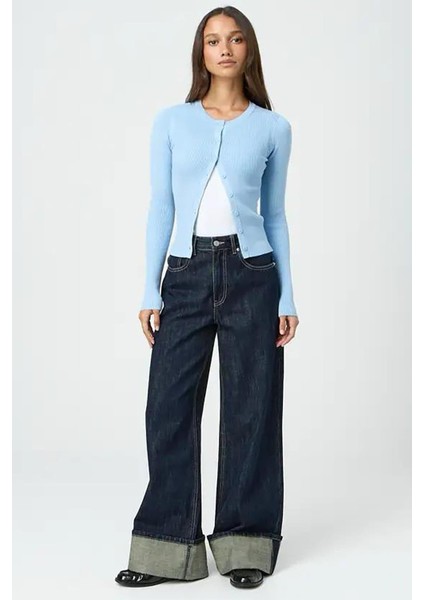 Mavi Düğmeli Uzun Kollu Kaşkorse Hırka MG2177 fiyatları