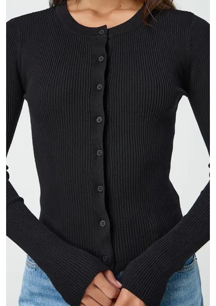 Siyah Düğmeli Uzun Kollu Kaşkorse Hırka MG2177 modelleri