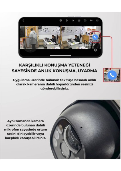 Q8 Solar 4g 3 Kameralı 2mp+2mp+2mp Ptz Sesli Sim Kartlı Kamera