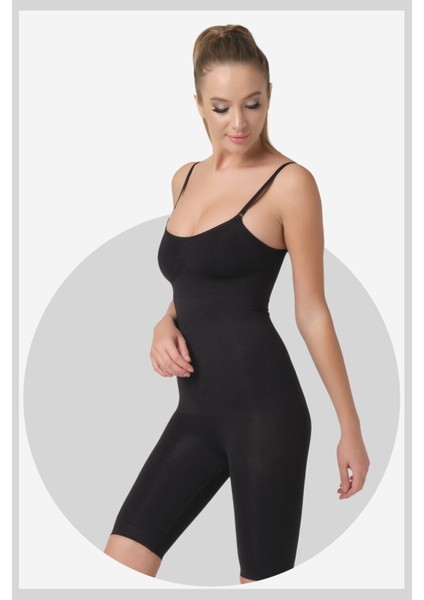 Kadın Siyah Ip Askılı Tam Boy Korse 9S10 fırsatları