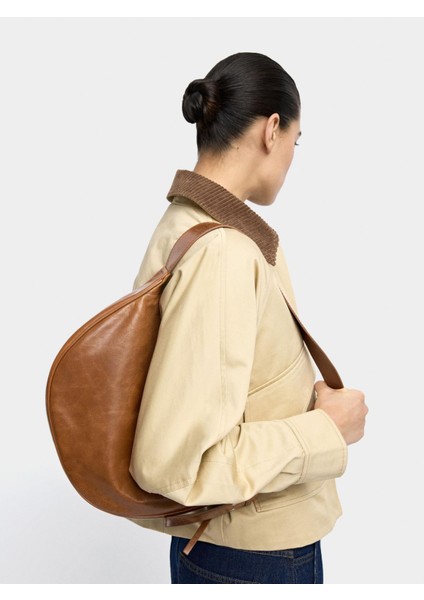 Zımba Detaylı Deri Hobo Çanta modelleri