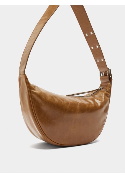 Zımba Detaylı Deri Hobo Çanta fırsatları