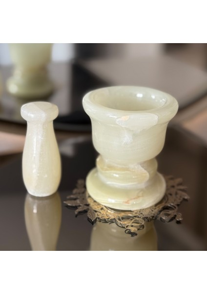 Doğal Mermer Havan-El Işçiliği Lüks Mutfak Aksesuarı indirimleri