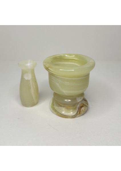 Doğal Mermer Havan-El Işçiliği Lüks Mutfak Aksesuarı