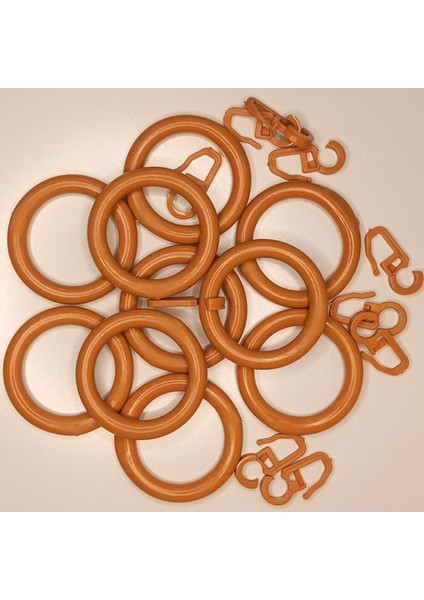 Rustik Halka ve Klipsi 10 Adet