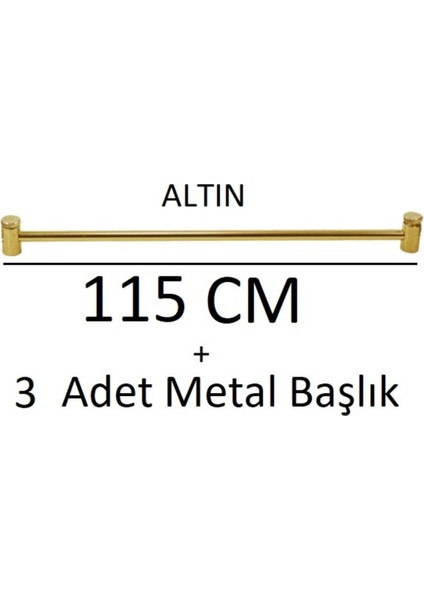 Altin Sarisi Metal Bri̇z Çubuğu 57,5+57,5 + Başliklari