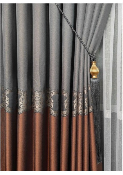 Antrasit Fon Perde Tavan Korniş Bağlama Kuka Braçol 1 Adet