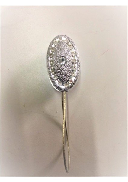 Mıknatıslı Perde Tutacağı - Oval Şeritli Gold 4 Adet fiyatları