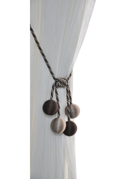 Kahve-Bej Modern Sarım 4 Toplu Braçol | Kornişe Takmatik Ipli Tavan Perde Aksesuarı fırsatları