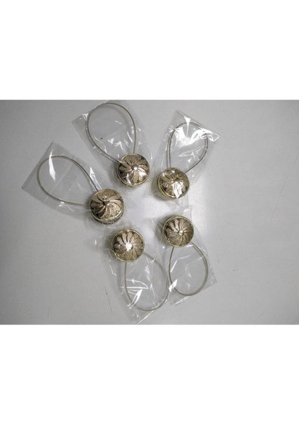 Mıknatıslı Perde Tokası Çiçek Perde Mandalı Gold (5 Adet) fırsatları