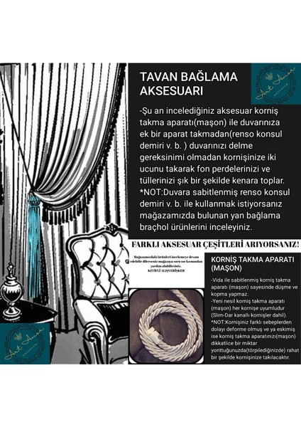 4 Toplu El Sarım Vizon - Krem (206) Tül Perde Fon Kruvaze Tavan Bağlama modelleri