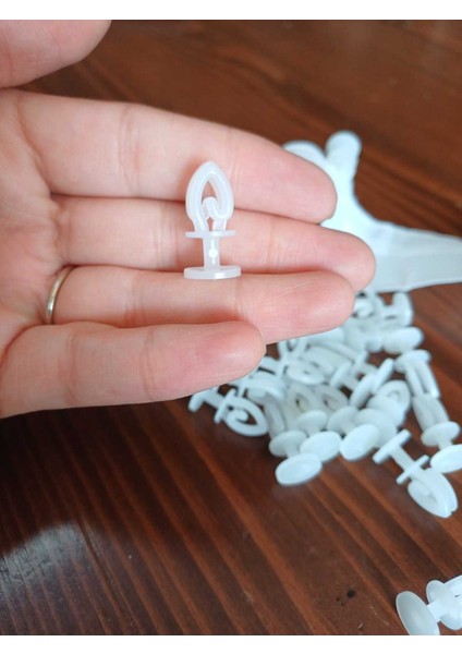 Kornişe Uyumlu Geçmeli 80 Adet Tül ve Perde Düğmesi (Dikilebilir ) fiyatları