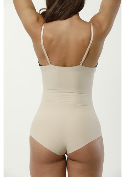 Kadın Ten Lazer Kesim Göğüs Destekli Body Korse 2004 fiyatları