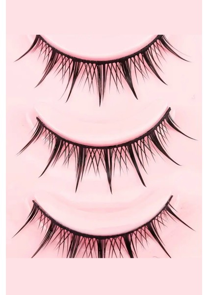 5 Çift Ince Siyah Sahte Kirpik – Doğal, Tek Parça, Kolay Uygulama fırsatları