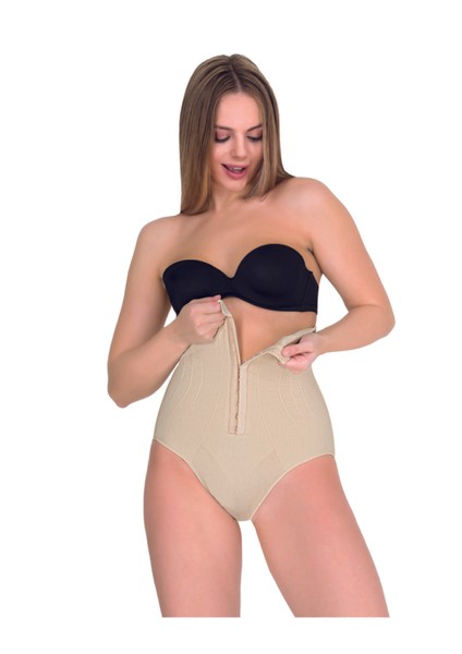 Kadın Ten Rengi Yüksek Bel Slip Korse