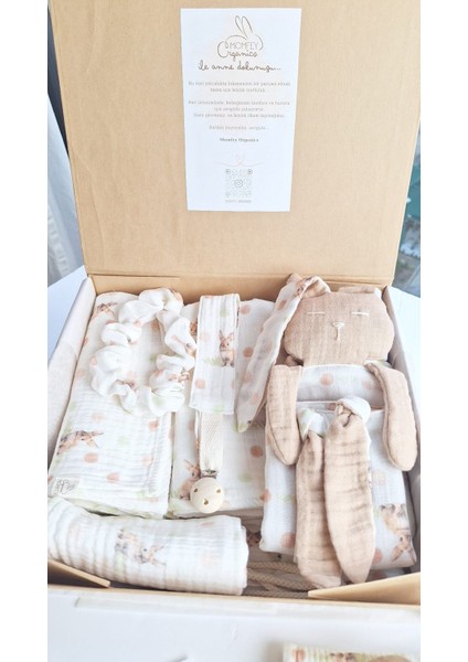 Tuli Dots Harikalar Diyarında Baby Shower Müslin Bebek Hediye Seti fırsatları