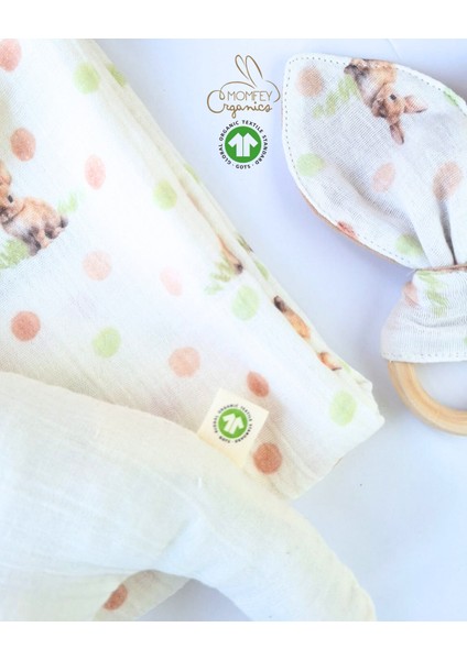 Tuli Dots Harikalar Diyarında Baby Shower Müslin Bebek Hediye Seti